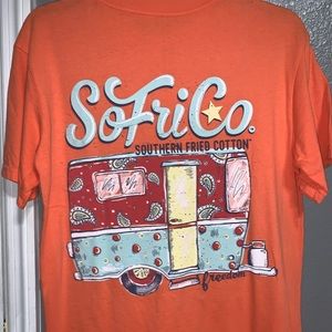 Southern Fried Cotton T-Shirt in Orange